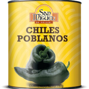 Chiles poblanos enteros- san miguel x 780 gr
